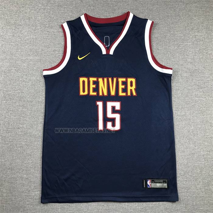 Camiseta Nino Denver Nuggets Nikola Jokic NO 15 Icon 2020-21 Azul